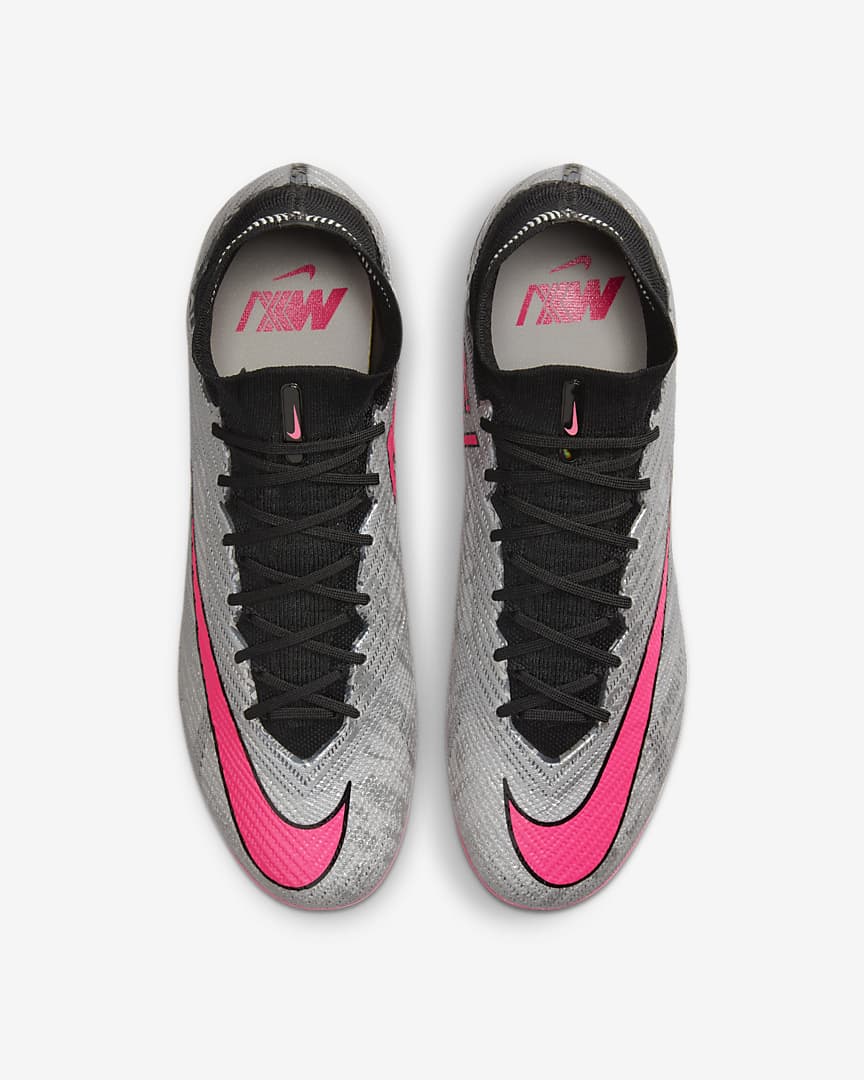 Nike Air Zoom Mercurial Superfly Elite 9 FG XXV - Metallic Silver/Hyper  Pink/Black